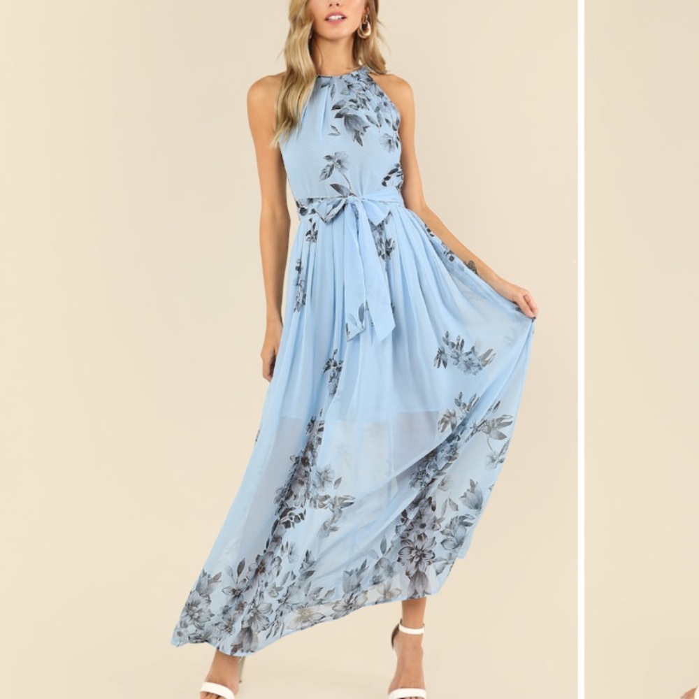 🎉HP🎉Pleated Halter Dress - Picture 8 of 8